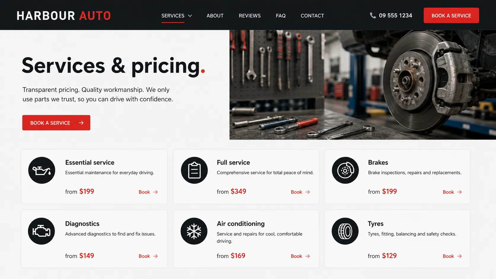 HARBOUR AUTO: Discovery, navigation and content structure