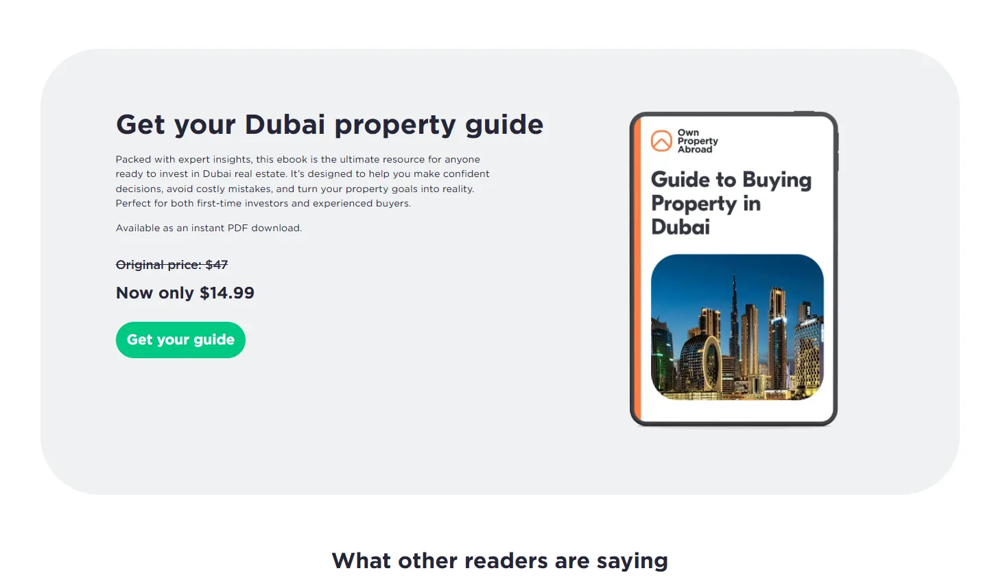 OWN PROPERTY ABROAD: Discovery, navigation and content structure
